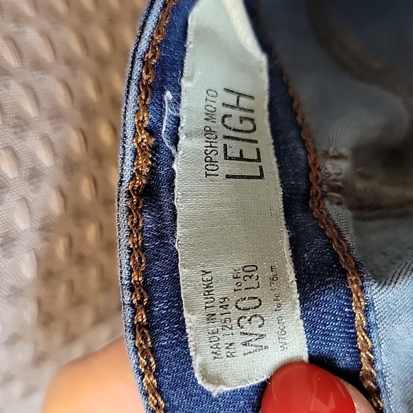 Topshop Moto Leigh Jeans Size 30 - Picture 3 of 5